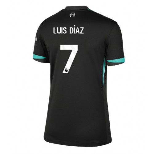 Fotballdrakt Dame Liverpool Luis Diaz #7 Bortedrakt 2024-25 Kortermet